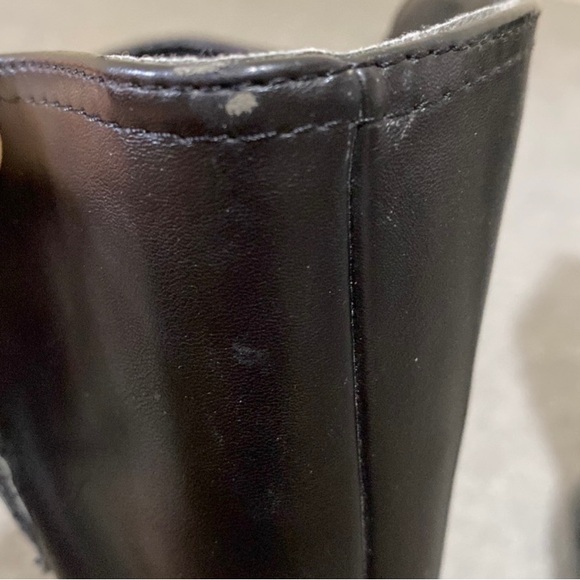 Black Quilted Knee High Winter Boots Women Size 9 - Picture 10 of 14